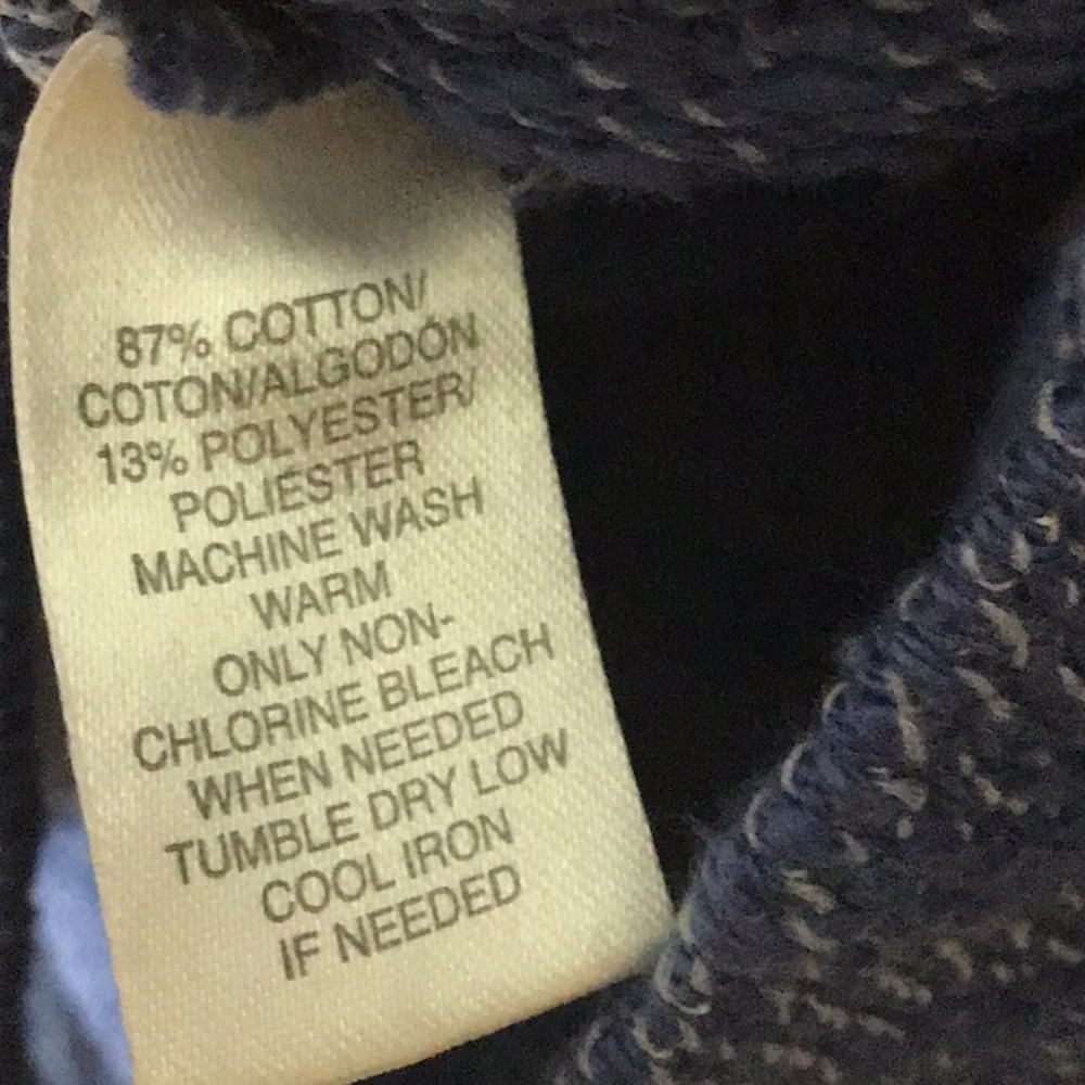 Lou & Grey > Blue High Slit Sweatshirt Small - Picture 7 of 8